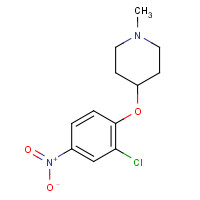 470476-90-5 4-(2-chloro-4-nitrophenoxy)-1-methylpiperidine chemical structure