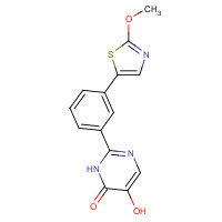 1333239-82-9 5-hydroxy-2-[3-(2-methoxy-1,3-thiazol-5-yl)phenyl]-1H-pyrimidin-6-one chemical structure