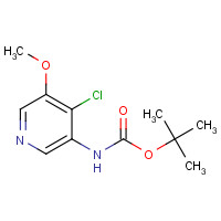 1045858-17-0 tert-butyl N-(4-chloro-5-methoxypyridin-3-yl)carbamate chemical structure