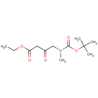 532410-42-7 ethyl 4-[methyl-[(2-methylpropan-2-yl)oxycarbonyl]amino]-3-oxobutanoate chemical structure