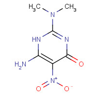 880-89-7 6-amino-2-(dimethylamino)-5-nitro-1H-pyrimidin-4-one chemical structure