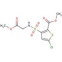 906522-87-0 methyl 5-chloro-3-[(2-methoxy-2-oxoethyl)sulfamoyl]thiophene-2-carboxylate chemical structure