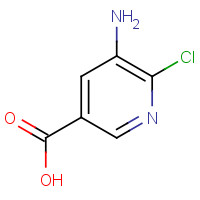 72587-17-8 5-amino-6-chloropyridine-3-carboxylic acid chemical structure