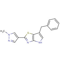 1312363-57-7 6-benzyl-2-(1-methylpyrazol-4-yl)-4H-pyrrolo[2,3-d][1,3]thiazole chemical structure