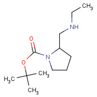 1289385-02-9 tert-butyl 2-(ethylaminomethyl)pyrrolidine-1-carboxylate chemical structure