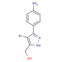 1239047-81-4 [3-(4-aminophenyl)-4-bromo-1H-pyrazol-5-yl]methanol chemical structure
