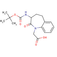 103105-97-1 2-[3-[(2-methylpropan-2-yl)oxycarbonylamino]-2-oxo-4,5-dihydro-3H-1-benzazepin-1-yl]acetic acid chemical structure