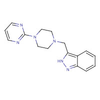 160008-55-9 3-[(4-pyrimidin-2-ylpiperazin-1-yl)methyl]-2H-indazole chemical structure