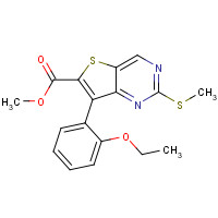 1462949-95-6 methyl 7-(2-ethoxyphenyl)-2-methylsulfanylthieno[3,2-d]pyrimidine-6-carboxylate chemical structure