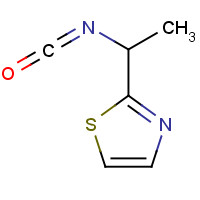 1137728-97-2 2-(1-isocyanatoethyl)-1,3-thiazole chemical structure