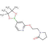 1610521-17-9 1-[2-[4-(4,4,5,5-tetramethyl-1,3,2-dioxaborolan-2-yl)pyridin-2-yl]oxyethyl]pyrrolidin-2-one chemical structure