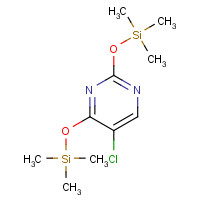 58990-53-7 (5-chloro-2-trimethylsilyloxypyrimidin-4-yl)oxy-trimethylsilane chemical structure
