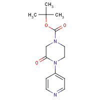 1279820-80-2 tert-butyl 3-oxo-4-pyridin-4-ylpiperazine-1-carboxylate chemical structure
