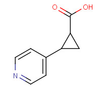 484654-49-1 2-pyridin-4-ylcyclopropane-1-carboxylic acid chemical structure