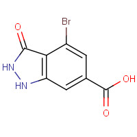 885520-30-9 4-bromo-3-oxo-1,2-dihydroindazole-6-carboxylic acid chemical structure