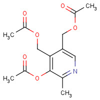 10030-93-0 [5-acetyloxy-4-(acetyloxymethyl)-6-methylpyridin-3-yl]methyl acetate chemical structure