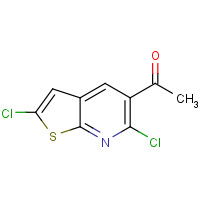 1353894-36-6 1-(2,6-dichlorothieno[2,3-b]pyridin-5-yl)ethanone chemical structure