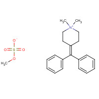 62-97-5 4-benzhydrylidene-1,1-dimethylpiperidin-1-ium;methyl sulfate chemical structure