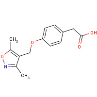 744242-85-1 2-[4-[(3,5-dimethyl-1,2-oxazol-4-yl)methoxy]phenyl]acetic acid chemical structure