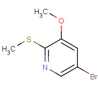 1446002-40-9 5-bromo-3-methoxy-2-methylsulfanylpyridine chemical structure