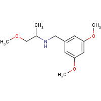 356091-46-8 N-[(3,5-dimethoxyphenyl)methyl]-1-methoxypropan-2-amine chemical structure