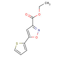 90924-54-2 ethyl 5-thiophen-2-yl-1,2-oxazole-3-carboxylate chemical structure