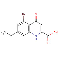 123173-47-7 5-bromo-7-ethyl-4-oxo-1H-quinoline-2-carboxylic acid chemical structure
