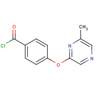 921938-96-7 4-(6-methylpyrazin-2-yl)oxybenzoyl chloride chemical structure