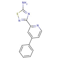 1179360-71-4 3-(4-phenylpyridin-2-yl)-1,2,4-thiadiazol-5-amine chemical structure