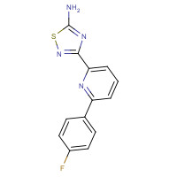 1179360-22-5 3-[6-(4-fluorophenyl)pyridin-2-yl]-1,2,4-thiadiazol-5-amine chemical structure