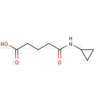 135449-68-2 5-(cyclopropylamino)-5-oxopentanoic acid chemical structure