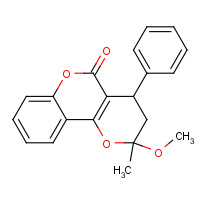 518-20-7 2-methoxy-2-methyl-4-phenyl-3,4-dihydropyrano[3,2-c]chromen-5-one chemical structure