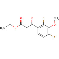 221221-12-1 ethyl 3-(2,4-difluoro-3-methoxyphenyl)-3-oxopropanoate chemical structure