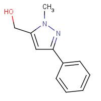 864068-97-3 (2-methyl-5-phenylpyrazol-3-yl)methanol chemical structure