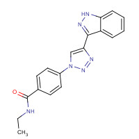 1383702-71-3 N-ethyl-4-[4-(1H-indazol-3-yl)triazol-1-yl]benzamide chemical structure