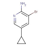 1319068-89-7 3-bromo-5-cyclopropylpyridin-2-amine chemical structure