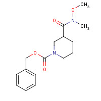 405239-72-7 benzyl 3-[methoxy(methyl)carbamoyl]piperidine-1-carboxylate chemical structure