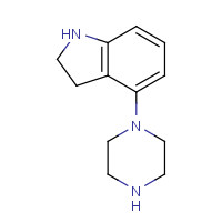 105685-18-5 4-piperazin-1-yl-2,3-dihydro-1H-indole chemical structure