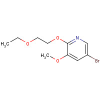 1315545-05-1 5-bromo-2-(2-ethoxyethoxy)-3-methoxypyridine chemical structure