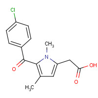 33369-31-2 2-[5-(4-chlorobenzoyl)-1,4-dimethylpyrrol-2-yl]acetic acid chemical structure