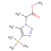 1190392-99-4 methyl 2-(5-methyl-4-trimethylsilyltriazol-1-yl)propanoate chemical structure