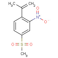 1240287-49-3 4-methylsulfonyl-2-nitro-1-prop-1-en-2-ylbenzene chemical structure