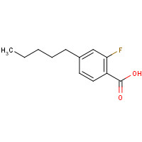 123843-53-8 2-fluoro-4-pentylbenzoic acid chemical structure