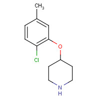 254883-43-7 4-(2-chloro-5-methylphenoxy)piperidine chemical structure