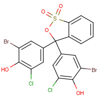 2553-71-1 2-bromo-4-[3-(3-bromo-5-chloro-4-hydroxyphenyl)-1,1-dioxo-2,1$l^{6}-benzoxathiol-3-yl]-6-chlorophenol chemical structure