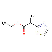191725-67-4 ethyl 2-(1,3-thiazol-2-yl)propanoate chemical structure