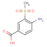 34263-58-6 4-amino-3-methylsulfonylbenzoic acid chemical structure