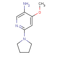 1045335-35-0 4-methoxy-6-pyrrolidin-1-ylpyridin-3-amine chemical structure