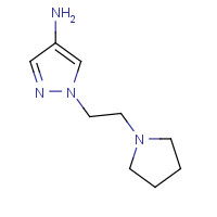 1251062-56-2 1-(2-pyrrolidin-1-ylethyl)pyrazol-4-amine chemical structure