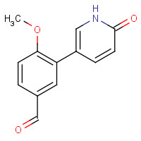 1111106-23-0 4-methoxy-3-(6-oxo-1H-pyridin-3-yl)benzaldehyde chemical structure